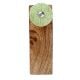 2 Pieces Green Wheel Flower Ceramic Wooden Door Stopper